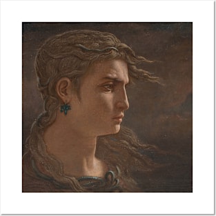 Head of Medusa by Elihu Vedder Posters and Art